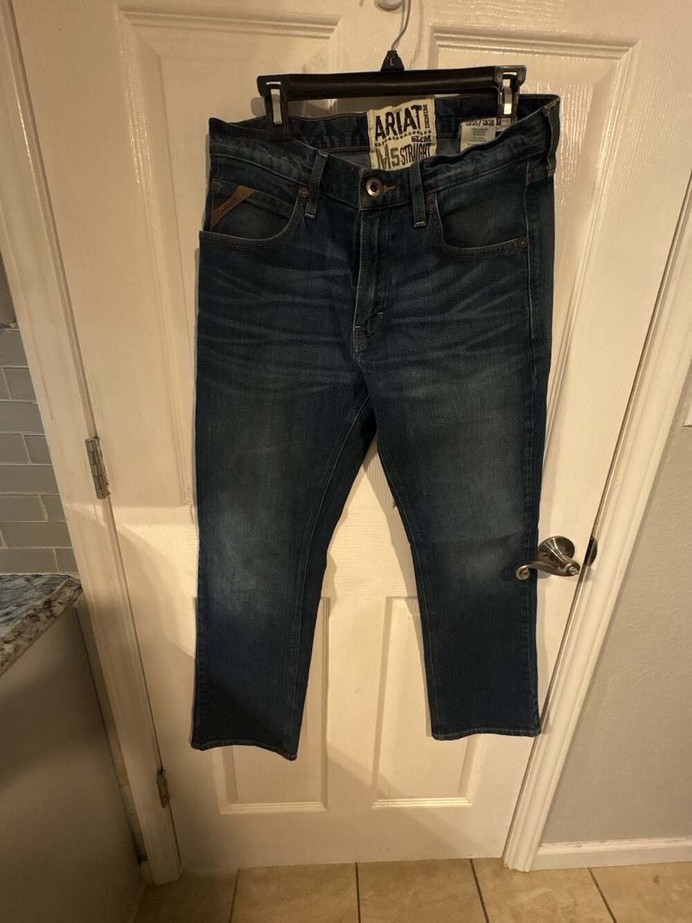 Ariat M5 Slim Straight Jeans Men's 32x32 Blue Denim